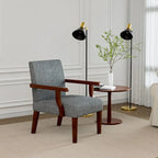 Grey 18.7 Arm Chairs with Round Table (Set of 2)
