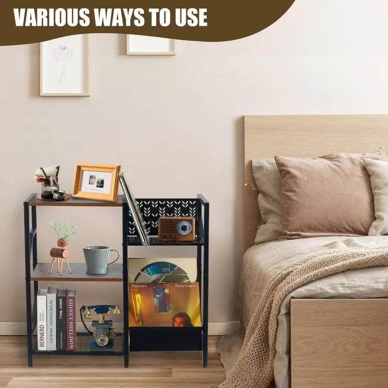 3-Tier Vinyl Record Stand - 29.7 x 12.6 x 28.4 inches