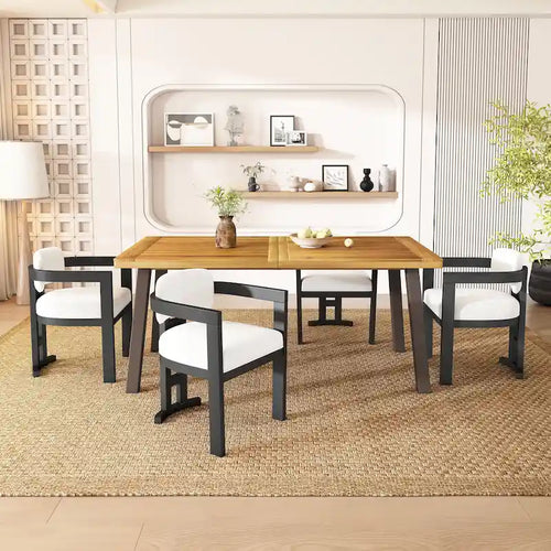 - Evelyn Upholstered Rubberwood Dining Chairs (Set of 4)