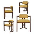 - Evelyn Upholstered Rubberwood Dining Chairs (Set of 4)