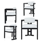 - Evelyn Upholstered Rubberwood Dining Chairs (Set of 4)