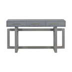 57 Modern Console Table with Three Drawers and Unique Leg Design for Entryway, Hallway, Living Room