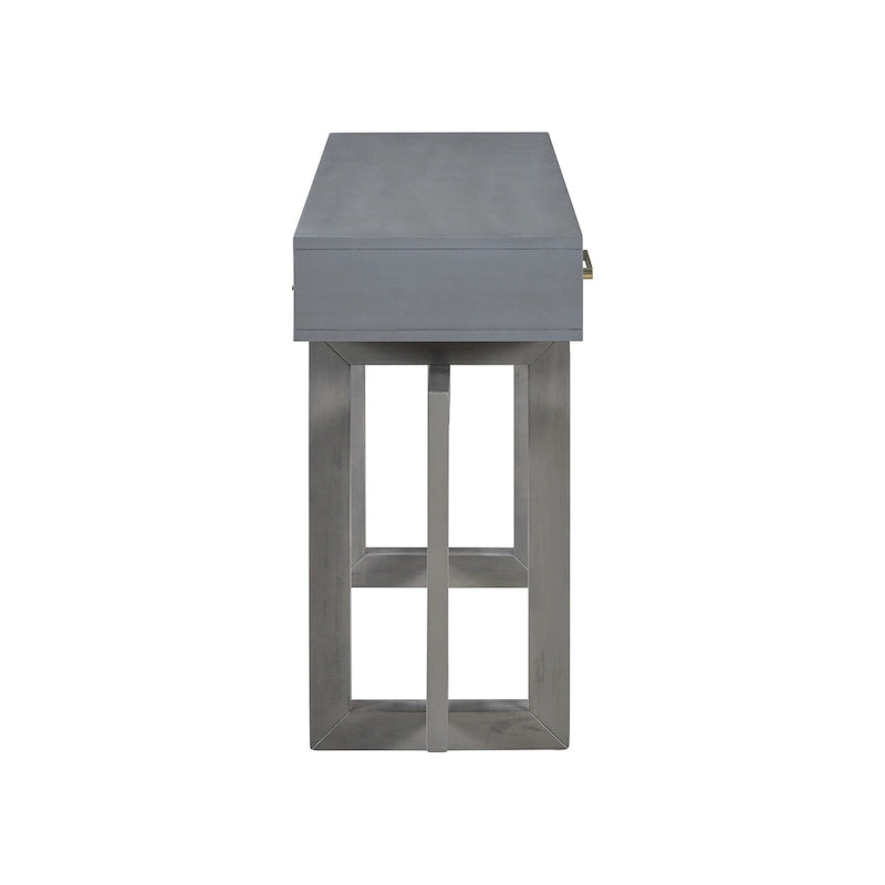 57 Modern Console Table with Three Drawers and Unique Leg Design for Entryway, Hallway, Living Room