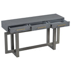 57 Modern Console Table with Three Drawers and Unique Leg Design for Entryway, Hallway, Living Room