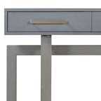 57 Modern Console Table with Three Drawers and Unique Leg Design for Entryway, Hallway, Living Room