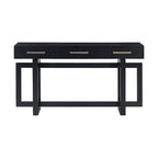 57 Modern Console Table with Three Drawers and Unique Leg Design for Entryway, Hallway, Living Room