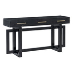 57 Modern Console Table with Three Drawers and Unique Leg Design for Entryway, Hallway, Living Room