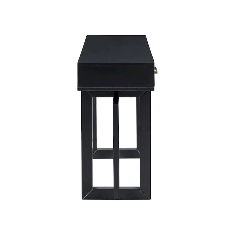 57 Modern Console Table with Three Drawers and Unique Leg Design for Entryway, Hallway, Living Room