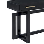 57 Modern Console Table with Three Drawers and Unique Leg Design for Entryway, Hallway, Living Room