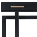 57 Modern Console Table with Three Drawers and Unique Leg Design for Entryway, Hallway, Living Room