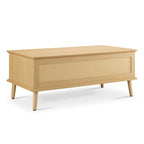 Teagan Rattan Lift-Top Coffee Table with Storage - 42 x 17