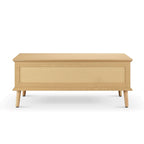 Teagan Rattan Lift-Top Coffee Table with Storage - 42 x 17