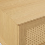 Teagan Rattan Lift-Top Coffee Table with Storage - 42 x 17
