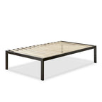 18-inch High Black Metal Platform Bed Frame