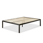 18-inch High Black Metal Platform Bed Frame