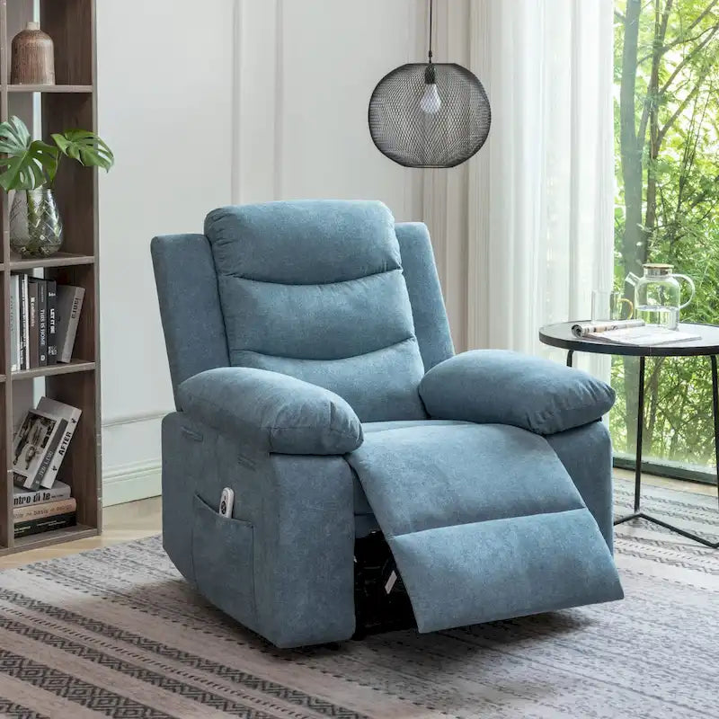 Power Recliner Chair with Adjustable Massage Function, Recliner Chair with Heating System for Living Room
