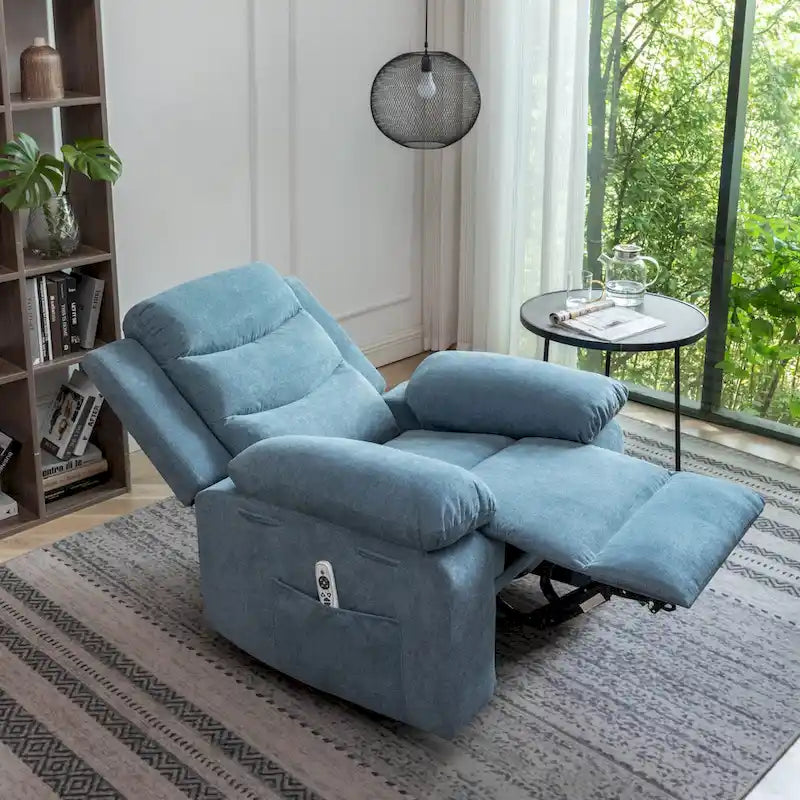 Power Recliner Chair with Adjustable Massage Function, Recliner Chair with Heating System for Living Room