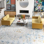 Mid Century Pillow Back Velvet Sofa and Loveseat Set