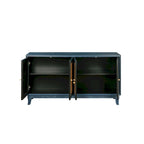 Accent Storage Cabinet With 4 Rattan Doors