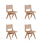 Hamlet Dining Chair in Black and Natural Cane - Set of 2
