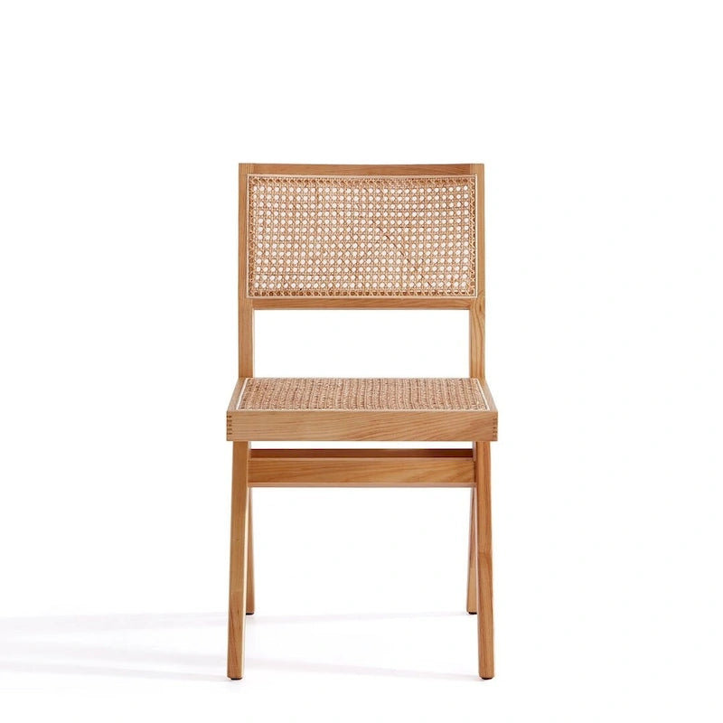 Hamlet Dining Chair in Black and Natural Cane - Set of 2