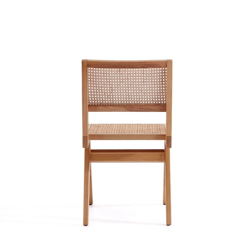 Hamlet Dining Chair in Black and Natural Cane - Set of 2