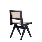 Hamlet Dining Chair in Black and Natural Cane - Set of 2