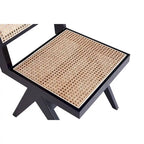 Hamlet Dining Chair in Black and Natural Cane - Set of 2