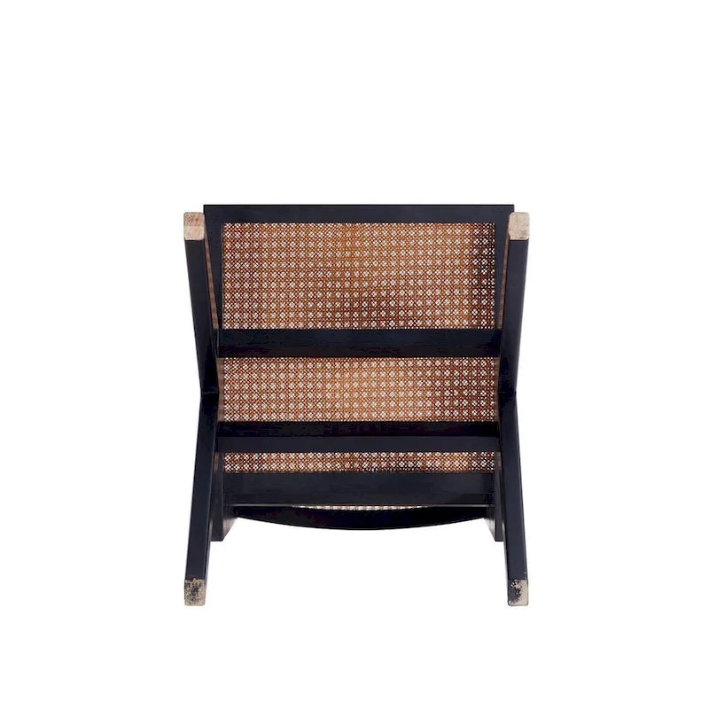 Hamlet Dining Chair in Black and Natural Cane - Set of 2
