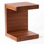 Carson Wood C Shaped Accent Table