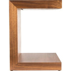 Carson Wood C Shaped Accent Table
