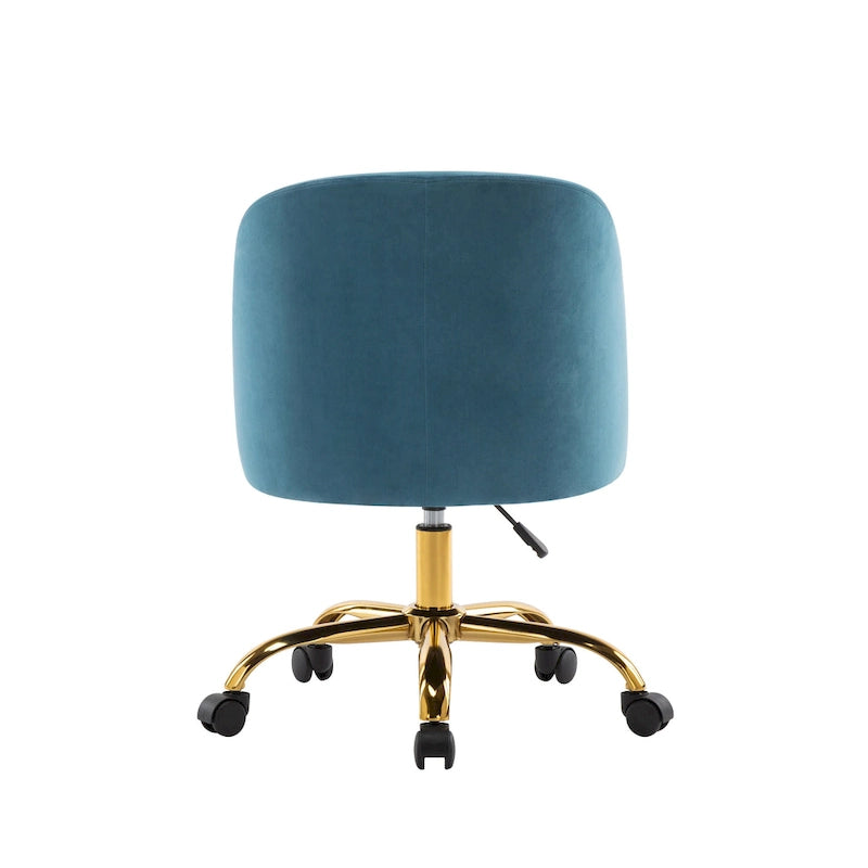 Louie Armless Velvet Desk Chairs