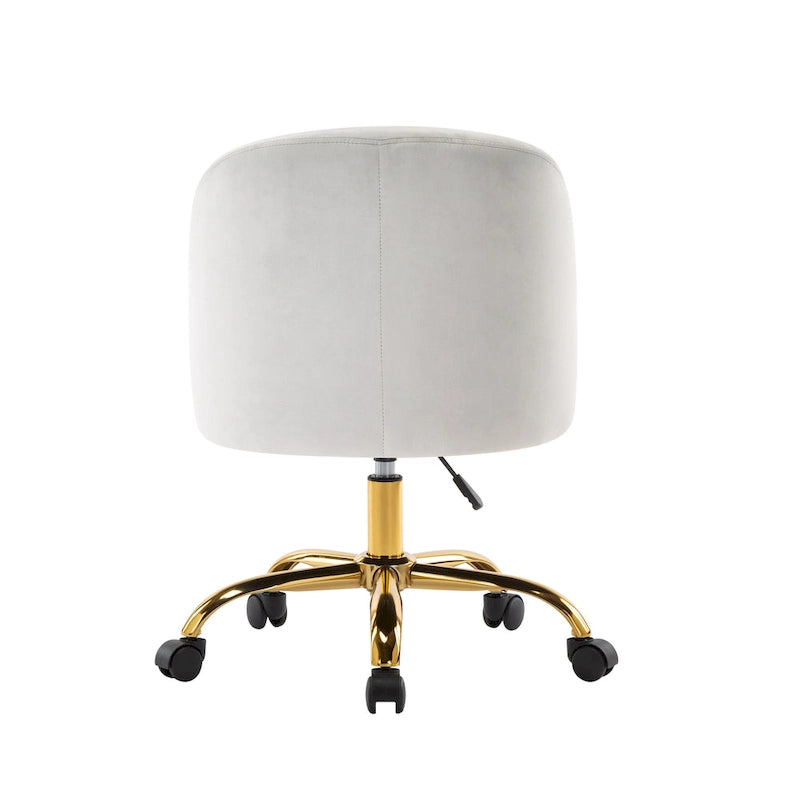 Louie Armless Velvet Desk Chairs