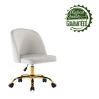 Louie Armless Velvet Desk Chairs