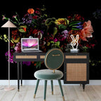 Sierra Wood and Cane 3 Drawer Desk