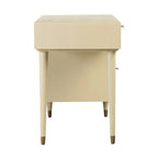 Sierra Wood and Cane 3 Drawer Desk