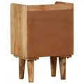  Bedside Cabinet Solid Mango Wood 15.7x11.8x23.4