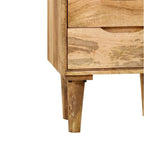 Bedside Cabinet Solid Mango Wood 15.7x11.8x23.4