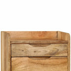 Bedside Cabinet Solid Mango Wood 15.7x11.8x23.4