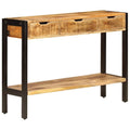  Sideboard with 3 Drawers 43.3x13.8x29.5 Solid Mango Wood