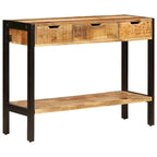 Sideboard with 3 Drawers 43.3x13.8x29.5 Solid Mango Wood