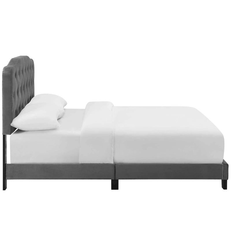 Ploce Queen Upholstered Velvet Bed