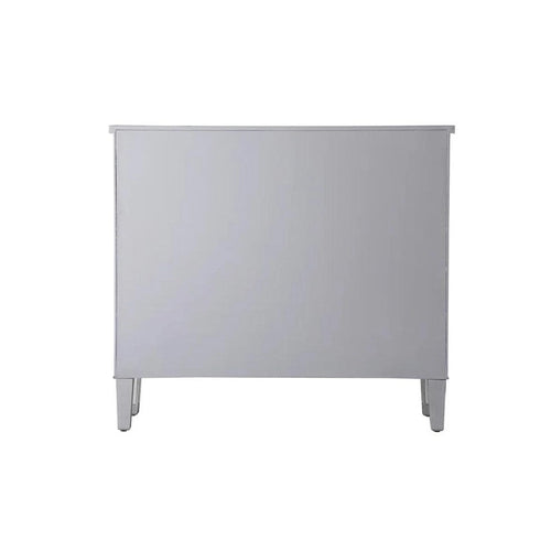 2-Door Mirrored Accent Cabinet