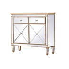 2-Door Mirrored Accent Cabinet