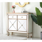 2-Door Mirrored Accent Cabinet