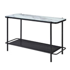 Puetz Contemporary White Glass Top 3-Piece Coffee Table Set by