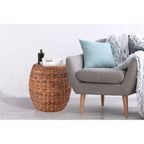 Java Wicker End Table