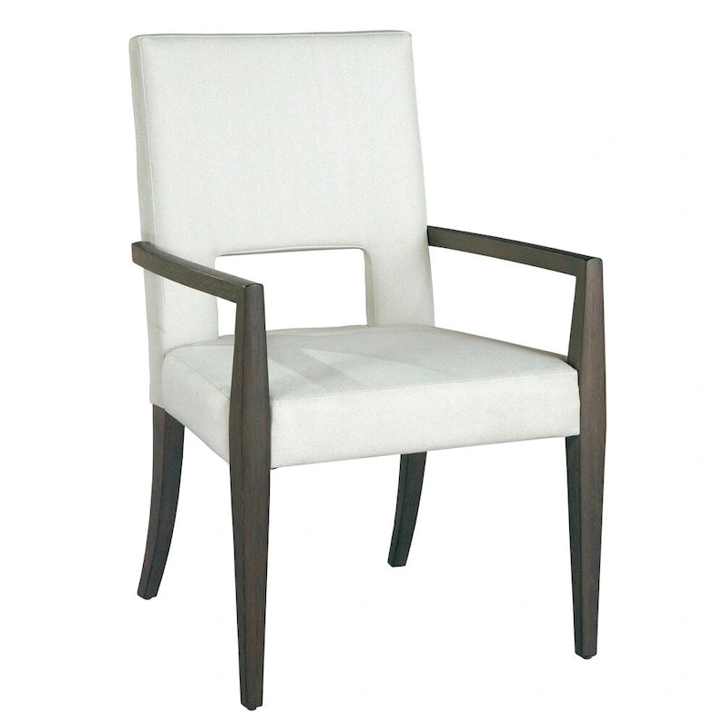 Solid Wood Upholstered Arm Dining Chair - Edgewater